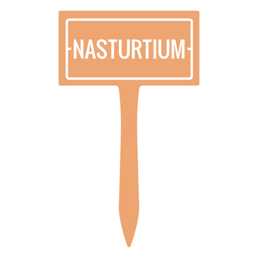 Nasturtium sign cut out
