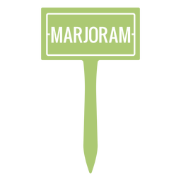 Marjoram sign cut out PNG Design