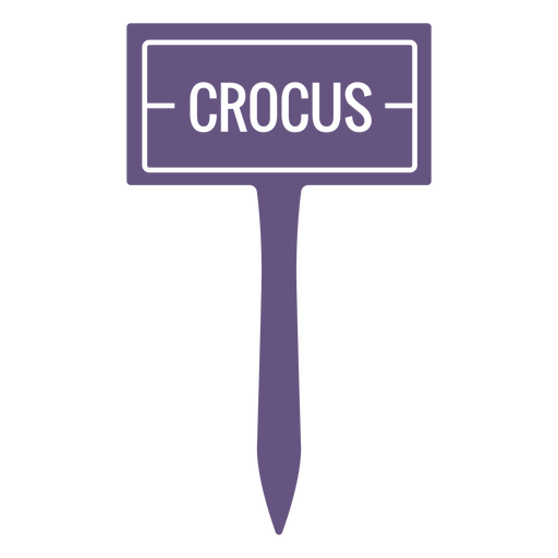Crocus sign cut out