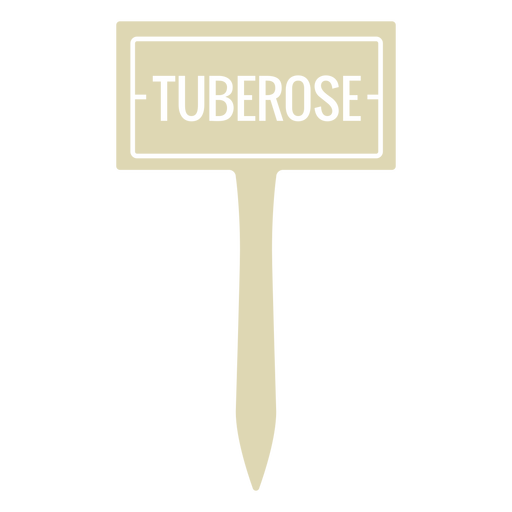 Tuberose sign cut out