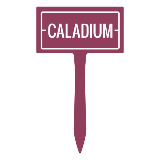 Flower caladium sign