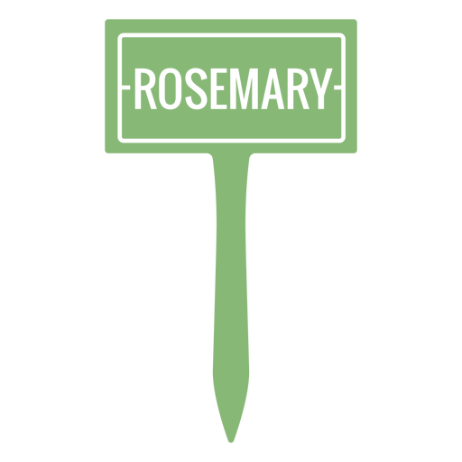 Rosemary sign cut out PNG Design
