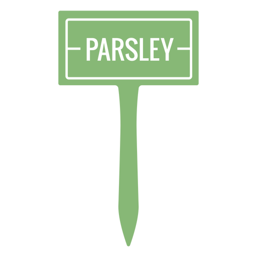 Parsley sign cut out PNG Design