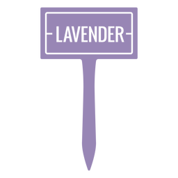 Lavender sign cut out