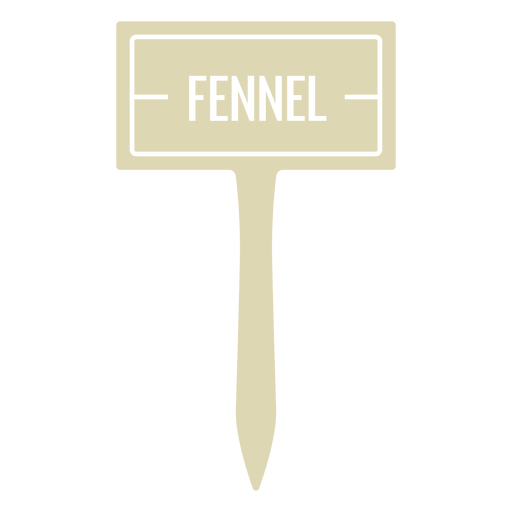 Fennel sign cut out