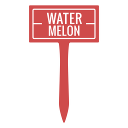 Watermelon sign cut out PNG Design