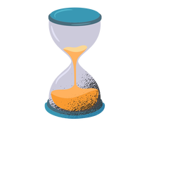 Hourglass textured PNG Design