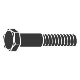 Hex bolt screw cut out PNG Design Transparent PNG