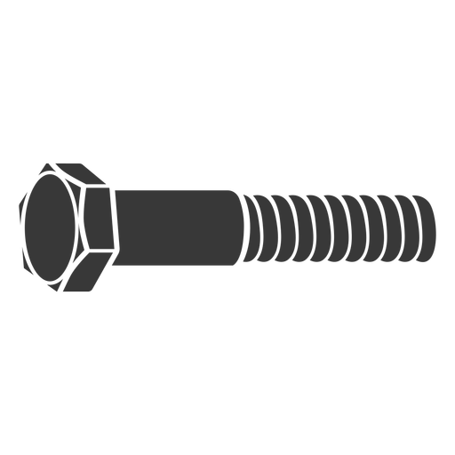 Hex bolt screw cut out PNG Design