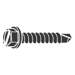 Screw self drilling SMS cut out PNG Design Transparent PNG