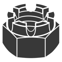 Black castle nut cut out PNG Design