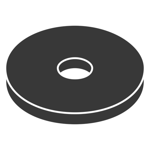 Metal washer cut out PNG Design