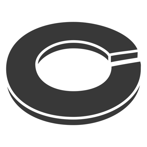 Split lock washer cut out PNG Design