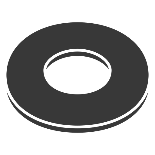 Flat washer cut out PNG Design