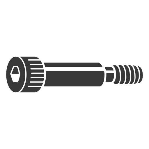 Shoulder bolt cut out PNG Design