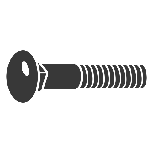 Carriage bolt screw cut out PNG Design