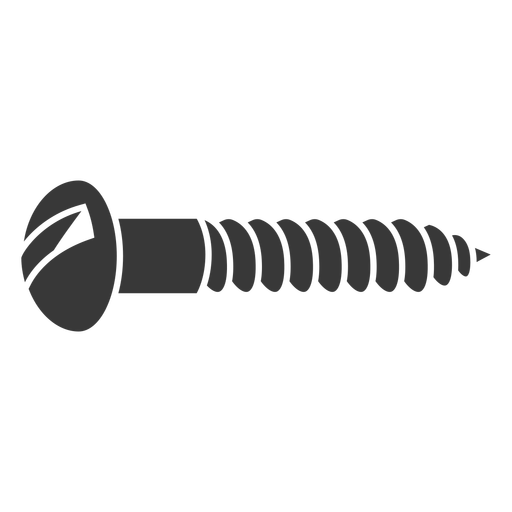 Wood screw cut out PNG Design