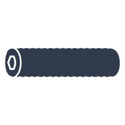 Blue set screw cut out PNG Design