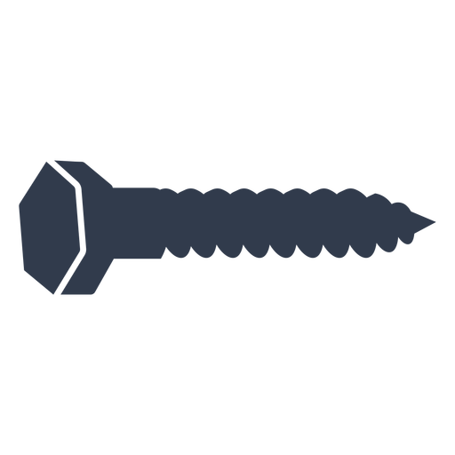 Hex bolt cut out PNG Design