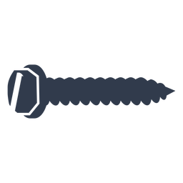 Pointed screw cut out PNG Design Transparent PNG