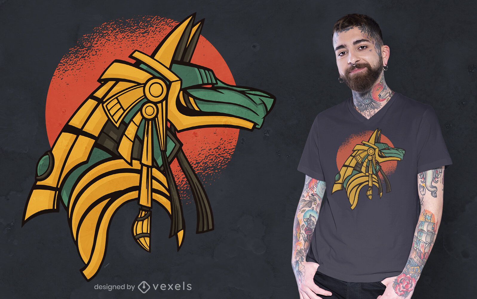 Anubis ancient Egypt t-shirt design
