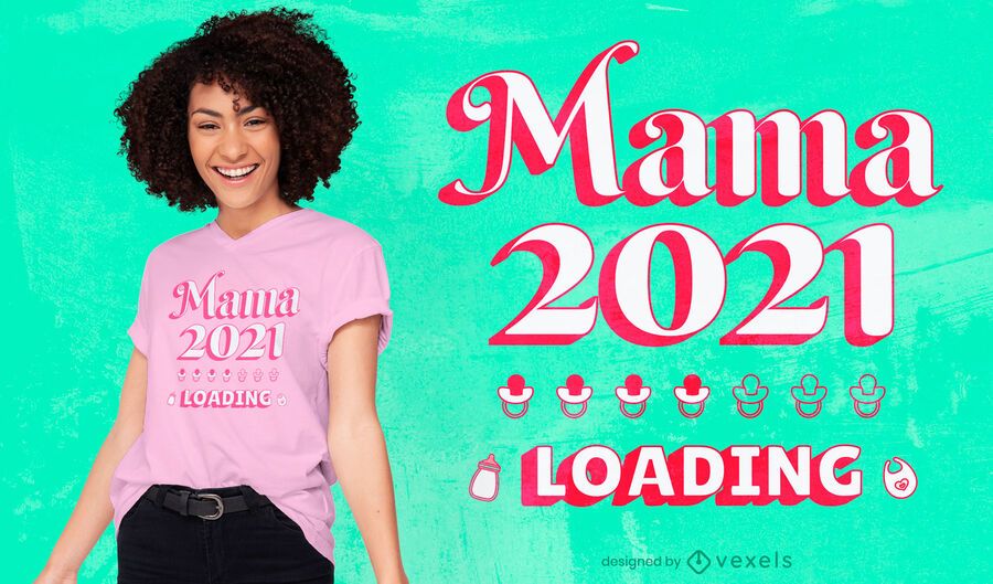 Diseño de camiseta del día de la madre 2021. Diseño de camiseta del día de la madre 2021.