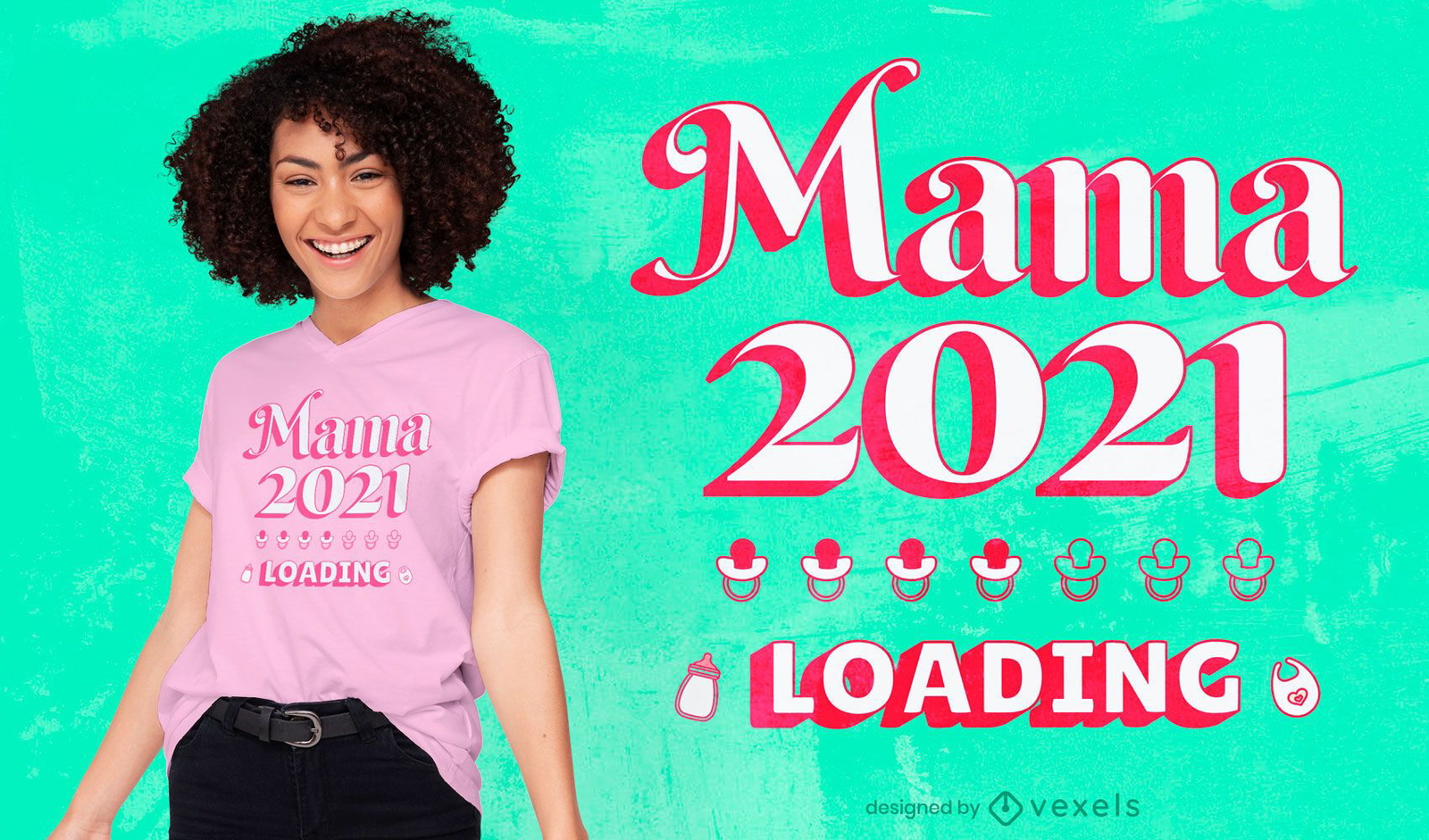 Diseño de camiseta del día de la madre 2021.