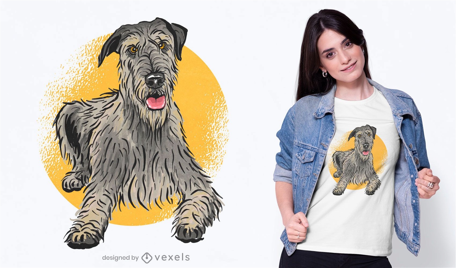Netter Hund Hund T-Shirt Design