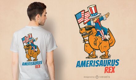 Uncle sam riding t-rex t-shirt design Uncle sam riding t-rex t-shirt design