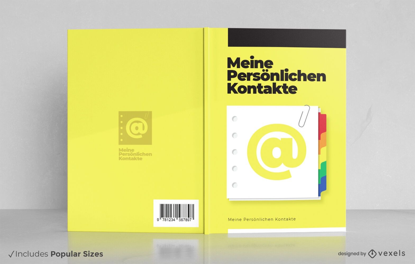 Diseño de portada de libro alemán de guía telefónica