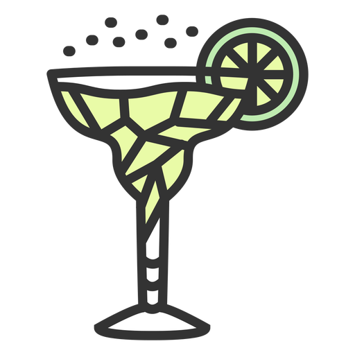 10_Food_Drinks_Detailed Geometric_2_Vinyl Color - 2 Diseño PNG