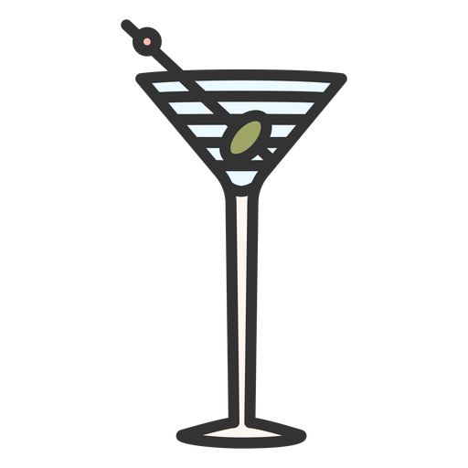 Alcoholic cocktails color stroke