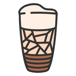 10_Food_Drinks_Detailed Geometric_2_Vinyl Color - 9 Desenho PNG