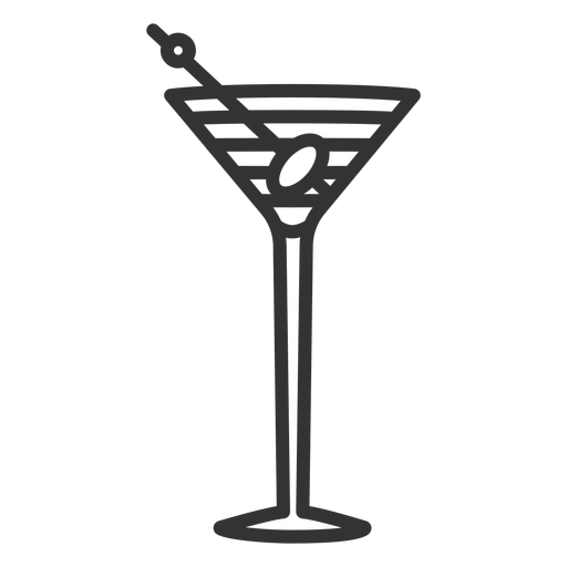 Alkoholische Cocktails Schlaganfall PNG-Design
