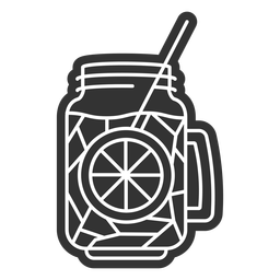10_Food_Drinks_Detailed Geometric_2_Vinyl - 2 Diseño PNG