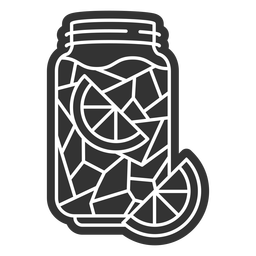 Lemonade juice cut out PNG Design