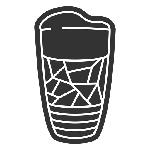 Coffee travel mug cut out PNG Design