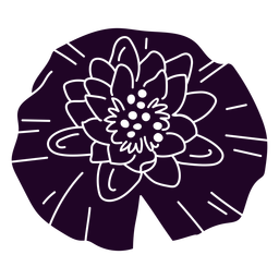 lotus flower on a camalot cut out PNG Design