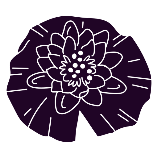 lotus flower on a camalot cut out PNG Design