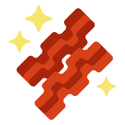 Bacon flat PNG Design