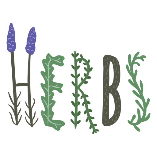 Herb lettering
