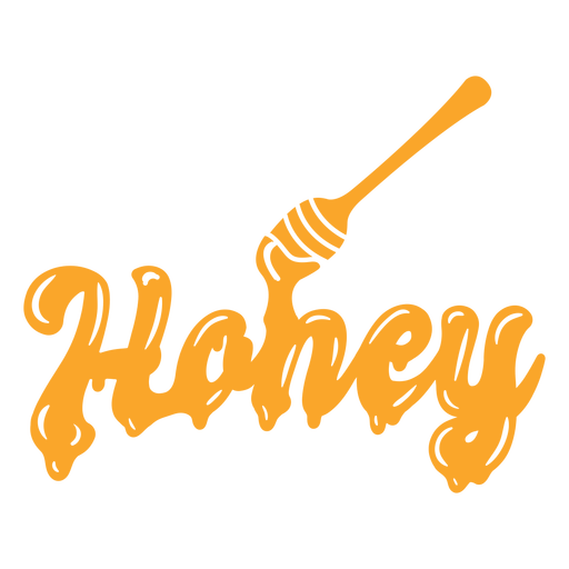 Honey label glossy