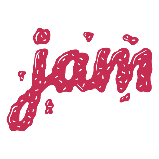 Jam label glossy PNG Design