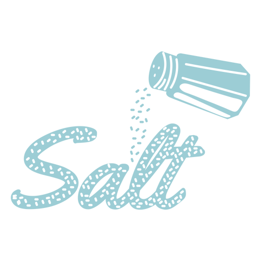 Salt label cut out