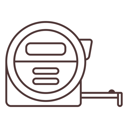 Measuring tape stroke PNG Design