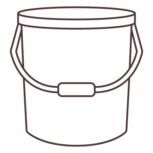 Cleaning bucket stroke PNG Design