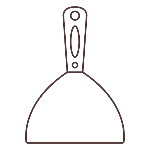Cleaning spatula stroke PNG Design