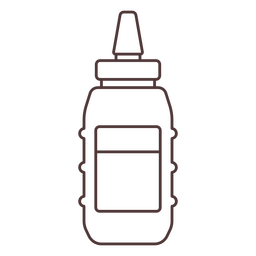 Chalk jar stroke PNG Design Transparent PNG