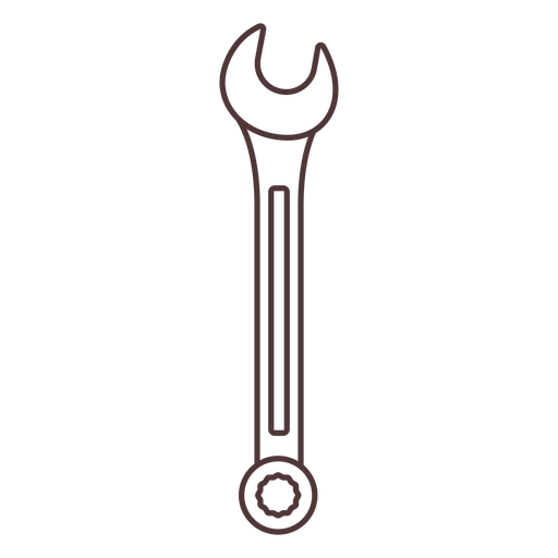 French wrench stroke PNG Design