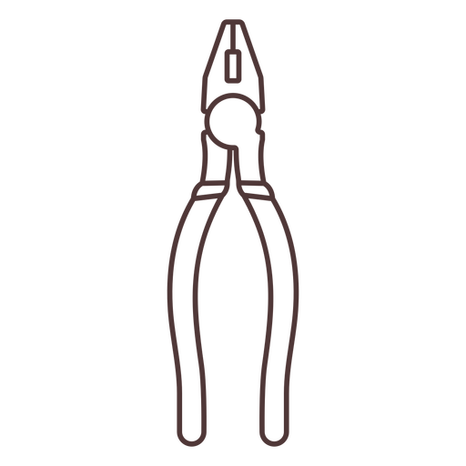 Linesman pliers stroke PNG Design